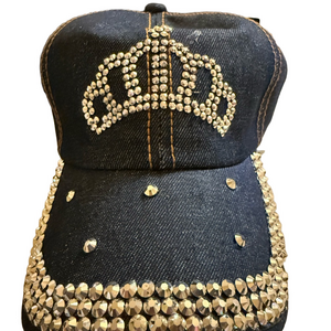 Embellished Blue and Silver Women's Hat NWOT